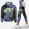 Personalized Yoda All Over Print 3D Leopard Hoodie & Leggings