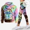 Personalized Yoda All Over Print Rainbow Hoodie & Leggings