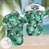 Philadelphia Eagles All Over Print Summer Short Sleeve Hawaiian Beach Shirt - Green