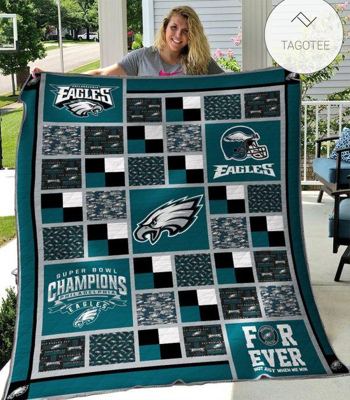 Philadelphia Eagles Version Quilt Blanket