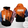 Phoenix Suns NBA Team US 3D Printed Hoodie Zipper Hooded Jacket
