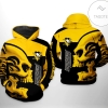 Pittsburgh Penguins NHL Skull 3D Printed Hoodie Zipper Hooded Jacket