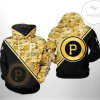 Pittsburgh Pirates MLB Camo Team 3D Printed Hoodie Zipper Hooded Jacket