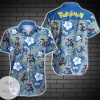 Pokemon Hawaiian III Graphic Print Short Sleeve Hawaiian Casual Shirt
