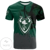 Portland State Vikings All Over Print T-shirt Men's Basketball Net Grunge Pattern- NCAA