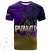 Prairie View A&M Panthers All Over Print T-shirt Men's Basketball Net Grunge Pattern- NCAA