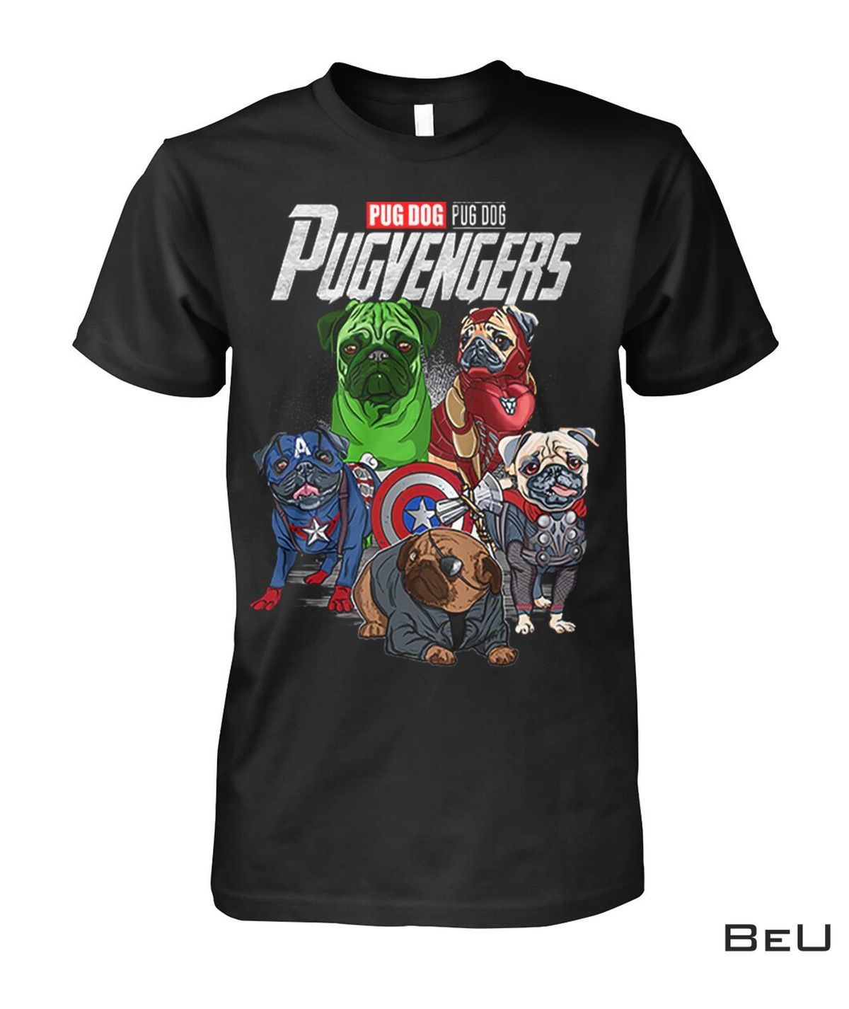 Pug Dog Pugvengers Avengers Shirt