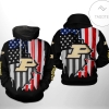 Purdue Boilermakers NCAA US Flag 3D Printed Hoodie Zipper Hooded Jacket