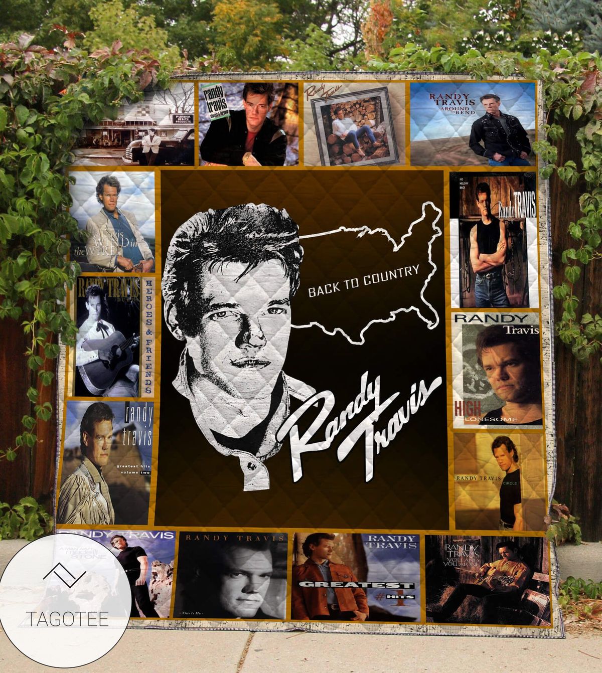 Randy Travis Back To The Country Quilt Blanket