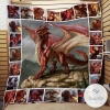 Red Dragon Washable Quilt Blanket