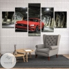 Red Ford Mustang Five Panel Canvas 5 Piece Wall Art Set