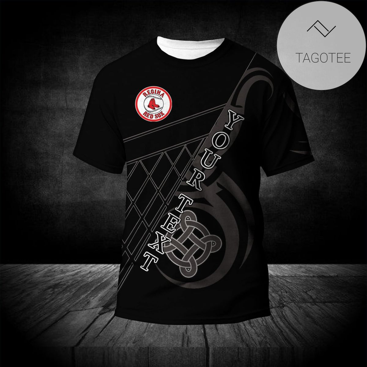 Regina Red Sox T-Shirt Celtic Custom Text - CA BASEBALL