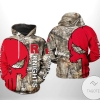 Rutgers Scarlet Knights NCAA Camo Veteran Hunting 3D Printed Hoodie Zipper Hooded Jacket