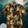 Safari Lion Hawaiian Graphic Print Short Sleeve Hawaiian Casual Shirt