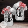 Samurai Skull Warrior Hawaiian Graphic Print Short Sleeve Hawaiian Shirt