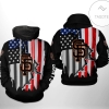 San Francisco Giants MLB US Flag 3D Printed Hoodie Zipper Hooded Jacket
