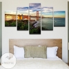 San Francisco Golden Gate Bridge Five Panel Canvas 5 Piece Wall Art Set
