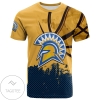San Jose State Spartans All Over Print T-shirt Men's Basketball Net Grunge Pattern- NCAA