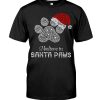 Santa Paw Xmas Dog Fill Diamond Shirt