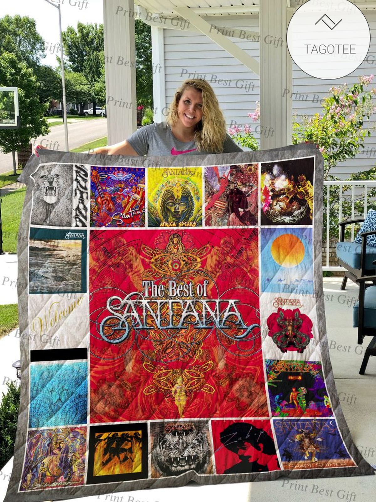 Santana Albums Cover Poster Quilt Blanket