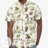 Scooby Doo Mystery Machine Tropical Hawaiian Graphic Print Short Sleeve Hawaiian Casual Shirt