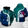 Seattle Mariners MLB Team 3D Printed Hoodie Zipper Hooded Jacket