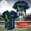 Seattle Seahawks Personalized Baseball Jersey Shirt Football Player - NFL