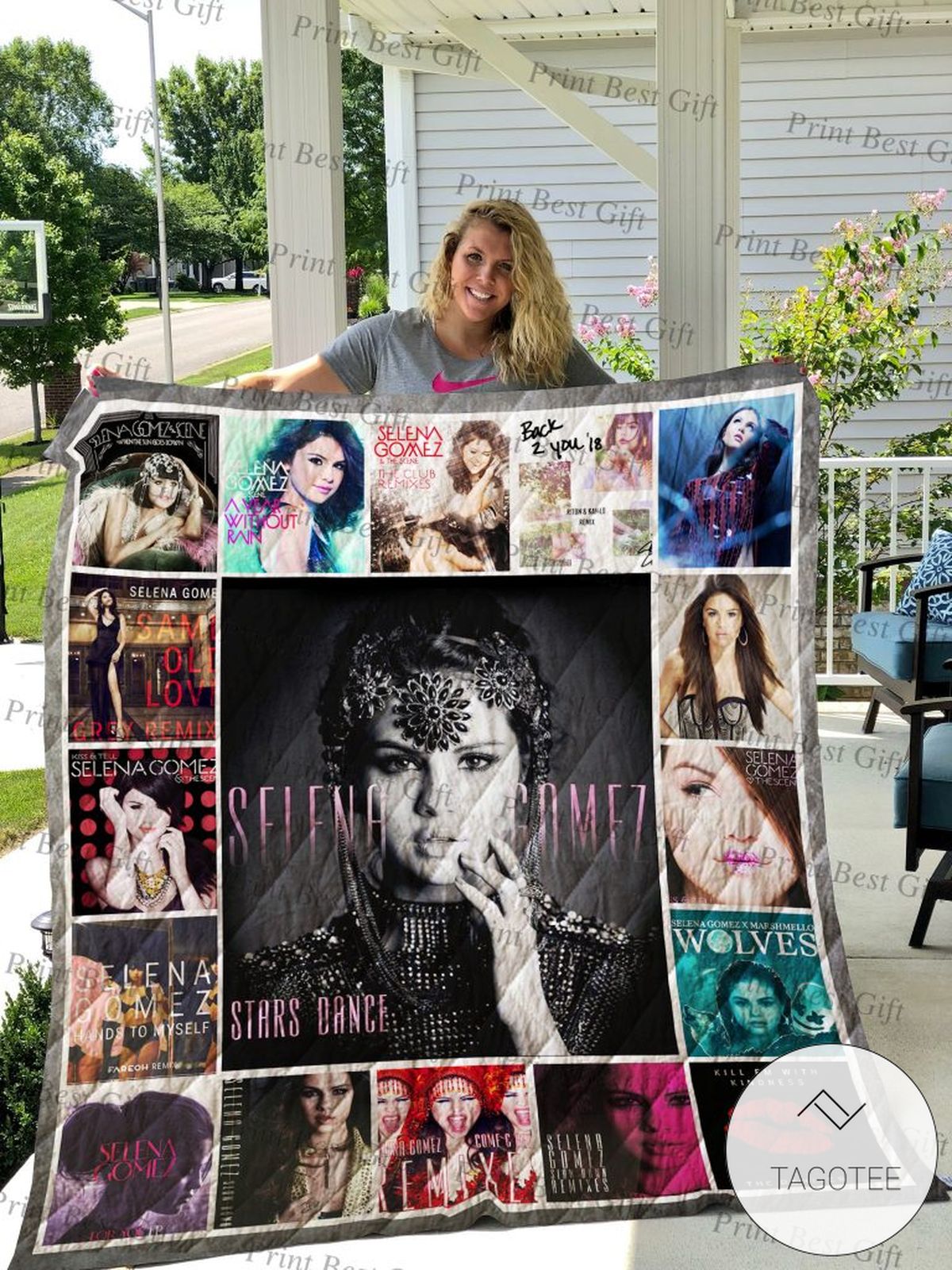 Selena Gomez Albums Cover Poster Quilt Blanket