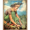 She Who Plants A Garden Plants Happiness Poster