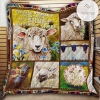 Sheep Floral Sheep Quilt Blanket