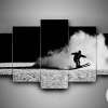 Skiing 2 Sport Five Panel Canvas 5 Piece Wall Art Set