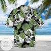 Skull And Cactus Hawaiian Graphic Print Short Sleeve Hawaiian Casual Shirt