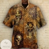 Skull apparatus Hawaiian Graphic Print Short Sleeve Hawaiian Casual Shirt