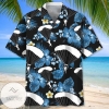 Skydiving Tropical Print Short Sleeve Hawaiian Casual Shirt