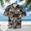 Snauzcher Dogs Hawaiian Graphic Print Short Sleeve Hawaiian Casual Shirt