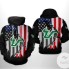 South Florida Bulls NCAA US Flag 3D Printed Hoodie Zipper Hooded Jacket