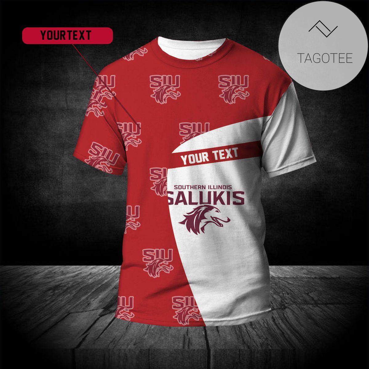 Southern Illinois Salukis Personalized 3D All Over Print T-shirt - NCAA