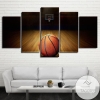 Sports Basketball 27 Sport Five Panel Canvas 5 Piece Wall Art Set