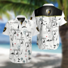 Squadra Corse Lamborghini F1 Racing All Over Print Summer Short Sleeve Hawaiian Beach Shirt - White