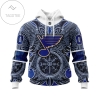 St Louis Blues Personalized Norse Viking Symbols Jersey Shirt Hoodie