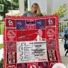 St. Louis Cardinals To My Granddaughter Love Grandmom Quilt Blanket