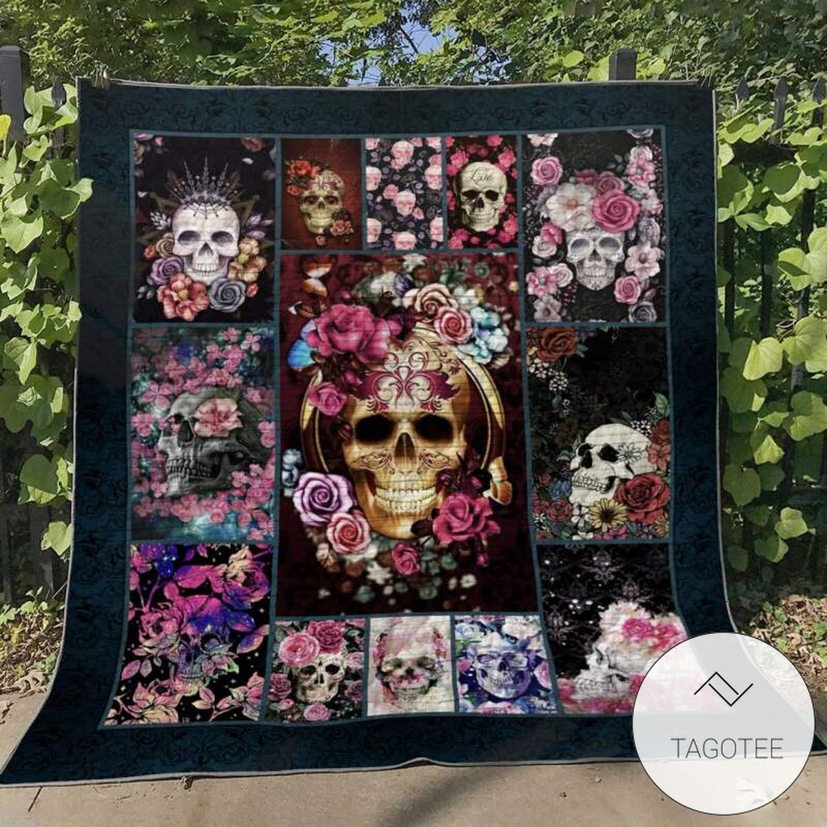Sugar Skull Give It To Me Quilt Blanket