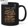 Take 'Em Train Station Yellowstone Mug