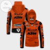 Tech3 Ktm Factory Motogp Racing Michelin Rev'it All Over Print 3D Gaiter Hoodie - Orange