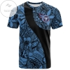 Tennessee Titans All Over Print T-shirt Polynesian  - NFL