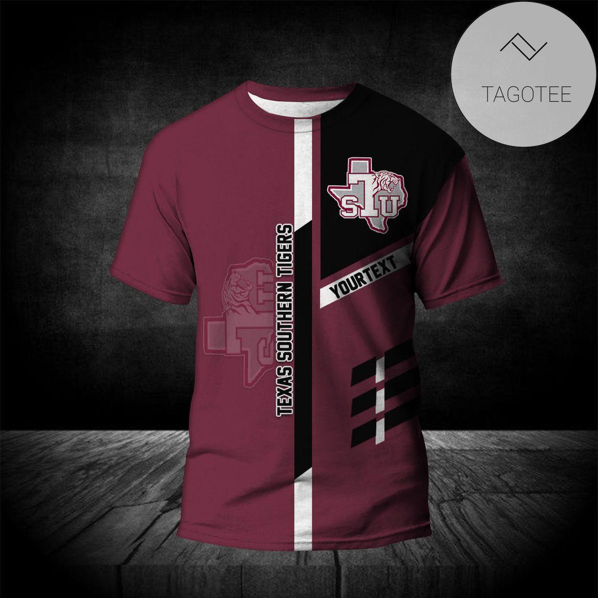 Texas Southern Tigers Personalized Custom Text All Over Print T-shirt - NCAA