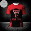 Texas Tech Red Raiders All Over Print T-shirt Curve Style Sport- NCAA