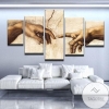 The Hands Abstract Five Panel Canvas 5 Piece Wall Art Set