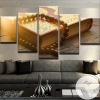 The Quran And Tasbeeh Religion Five Panel Canvas 5 Piece Wall Art Set