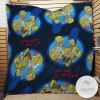The Simpsons Blue Fabric Quilt Blanket